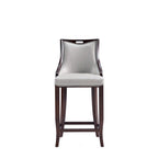 Emperor Wood Upholstered Barstool