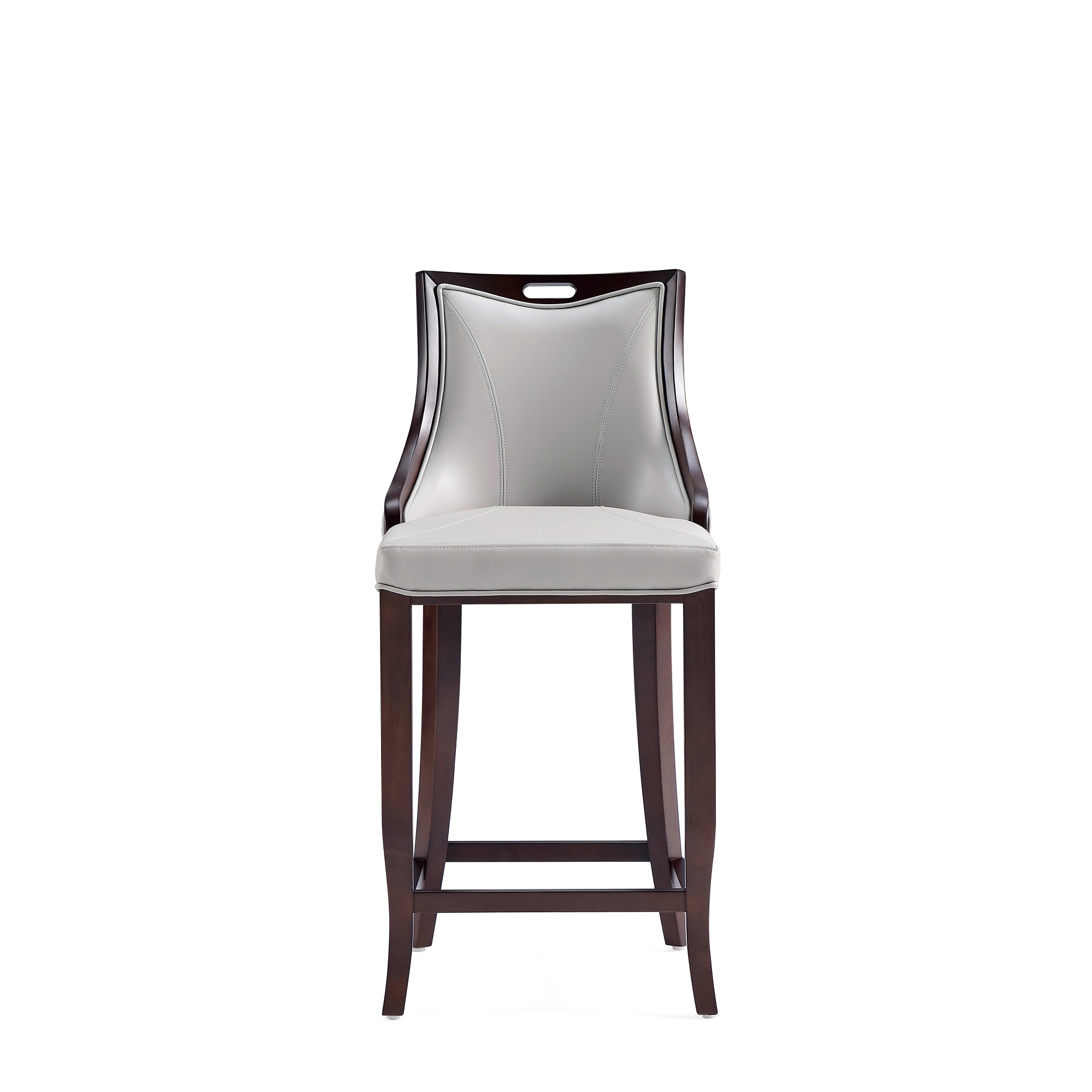 Emperor Wood Upholstered Barstool