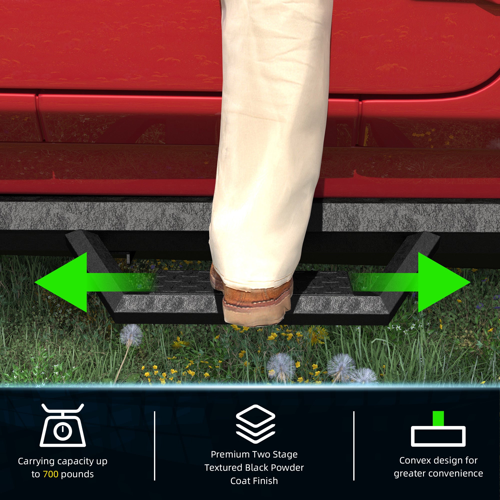 Running Boards Side Steps For 2018-2026 Jeep Wrangler JL