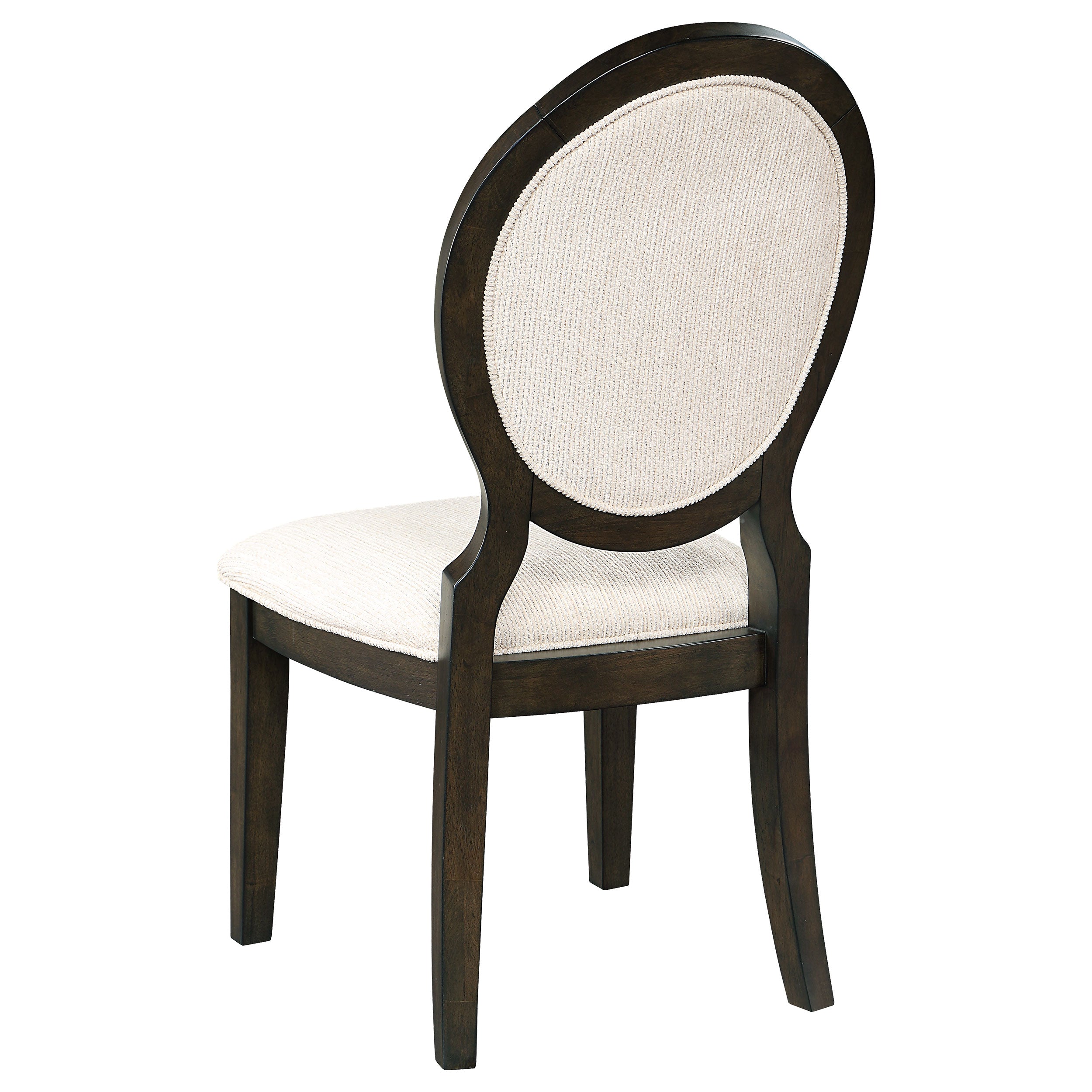 Fulton Dark Cocoa Oval Back Dining Side Chair Set (2 of Set)