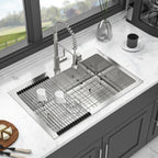 33" x 22" Stainless Steel Topmount Kitchen Sink