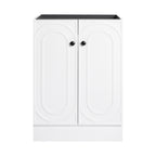 24" Freestanding Bathroom Vanity & 2 Soft-Close Cabinet Doors