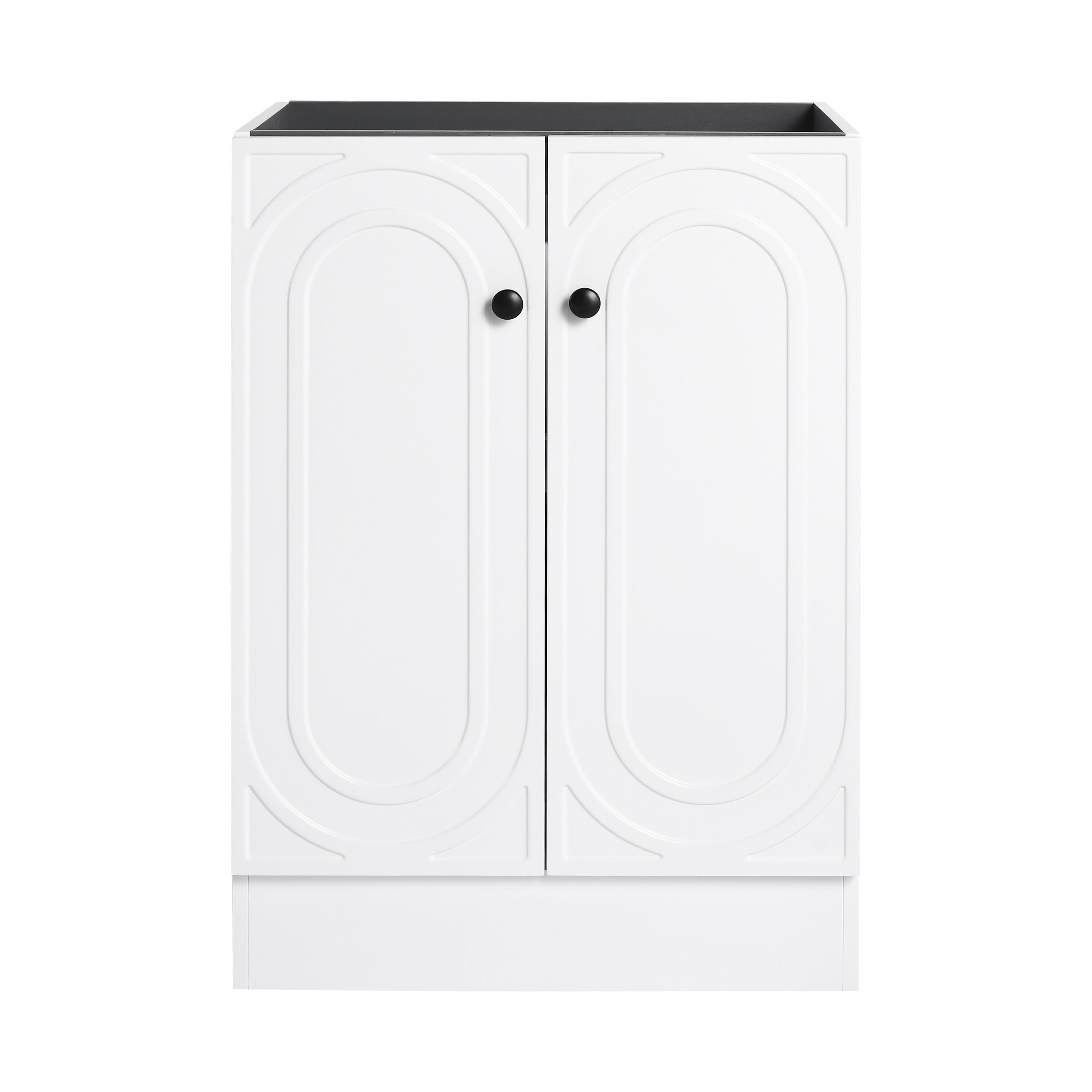 24" Freestanding Bathroom Vanity & 2 Soft-Close Cabinet Doors