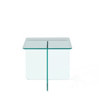 Tempered Clear Glass Side Table