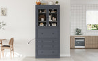 TOPMAX Freestanding Kitchen Pantry Storage Cabinet