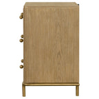 Sand Wash 3-Drawer Nightstand with USB Ports