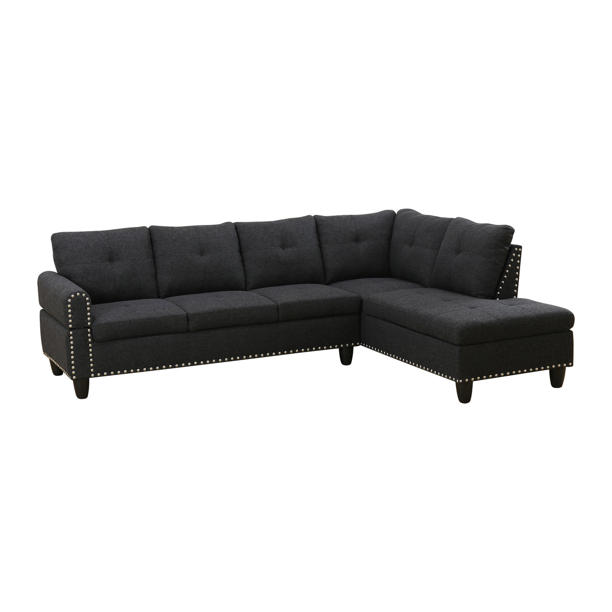 69.5" x 97.5" L-Shaped 2 Pieces Sectional Sofa