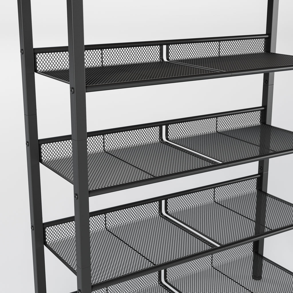 Industrial Shoe Rack - Adjustable 5-Layer Storage Solution