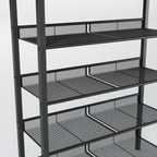 Industrial Shoe Rack - Adjustable 5-Layer Storage Solution