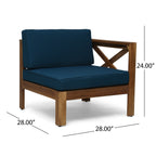 Alcove Lshape Sofa Set, Dark