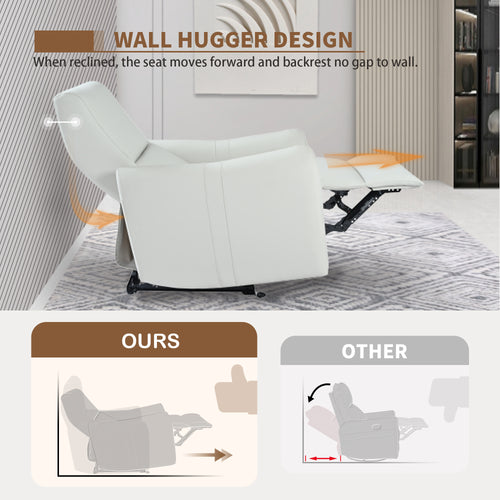 Wall Hugger Power Recliner Chair for Small Spaces
