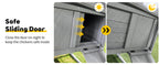 141" Gray Large Wooden Chicken Coop