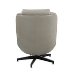 Piran Twilight Top Grain Leather Accent Chair with Swivel