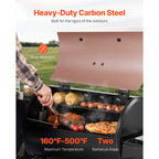 Wood Pellet Grill Smoker Outdoor Electric BBQ Grill