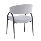 Upholstered Dining Chairs With Metal Legs (Set of 2)