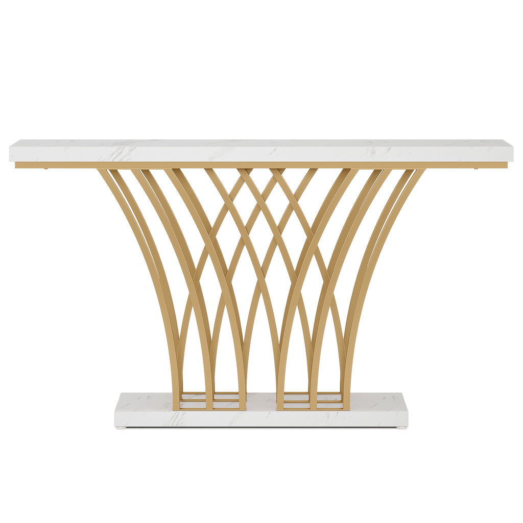 59-Inch Gold Console Table