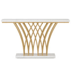 59-Inch Gold Console Table