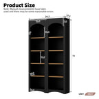 ON-TREND Free Standing 5 Tier Bookshelves Set of 2