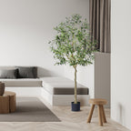 6 FT Tall Artificial Olive Tree - Lifelike Design for Your Space
