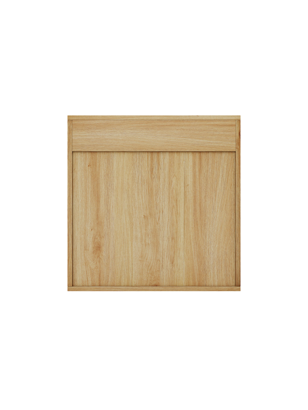 Natural Wood Finish Wall Mounted Mirror Cabinet