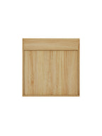 Natural Wood Finish Wall Mounted Mirror Cabinet