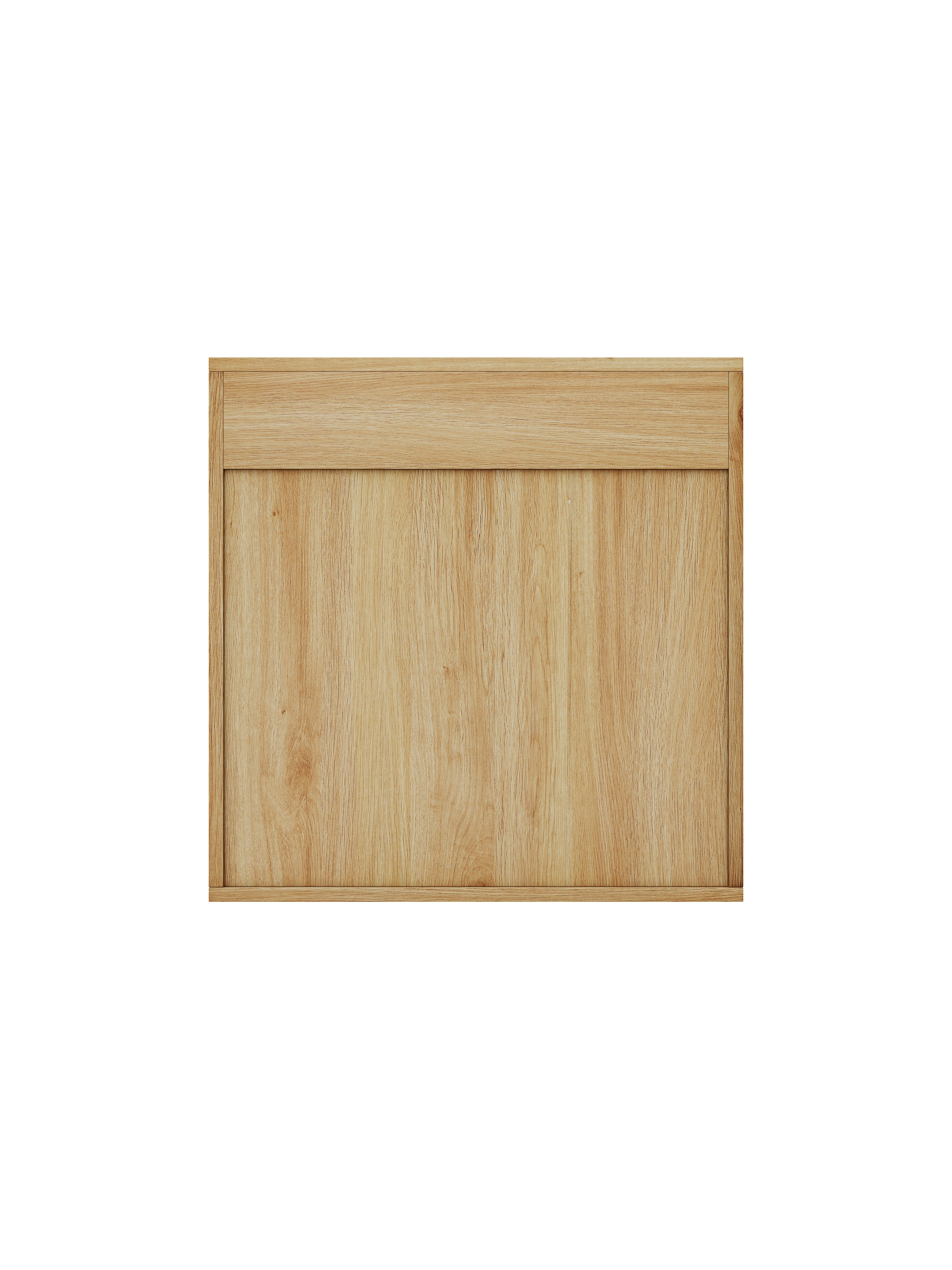 Natural Wood Finish Wall Mounted Mirror Cabinet