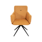 360° Swivel Home Office Desk Chairs Set of 2 - Orange
