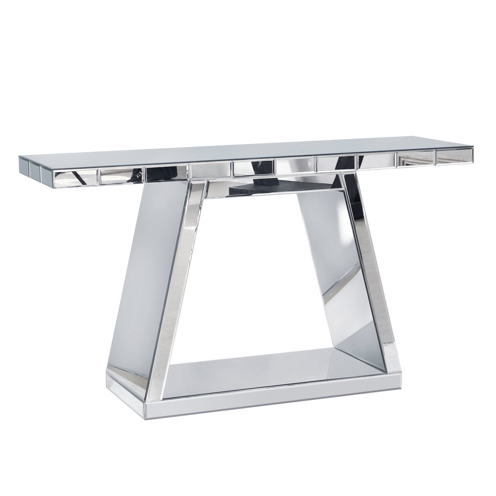 55.9" Modern Luxe Full-Body Mirror Entryway Table