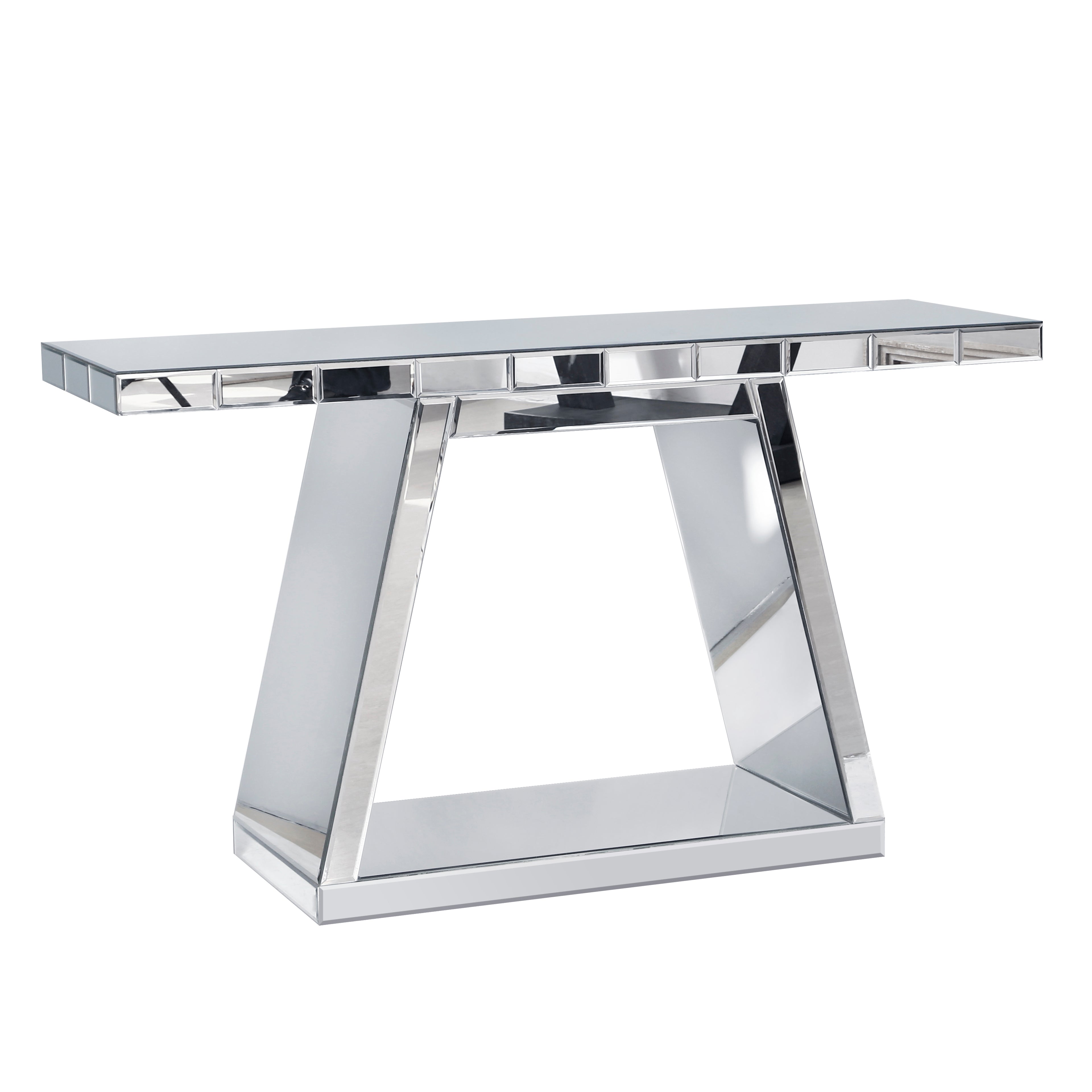 55.9" Modern Luxe Full-Body Mirror Entryway Table