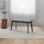 Carlos Fabric Upholstered Solid Wood Bench