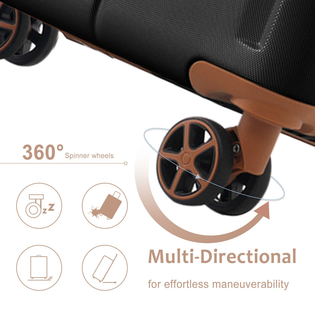 Lightweight Durable ABS Suitcases with Double Wheels