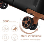 Lightweight Durable ABS Suitcases with Double Wheels