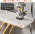 59-Inch Gold Console Table