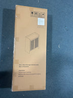 42.5" Tall Rattan Shoe Cabinet with Doors