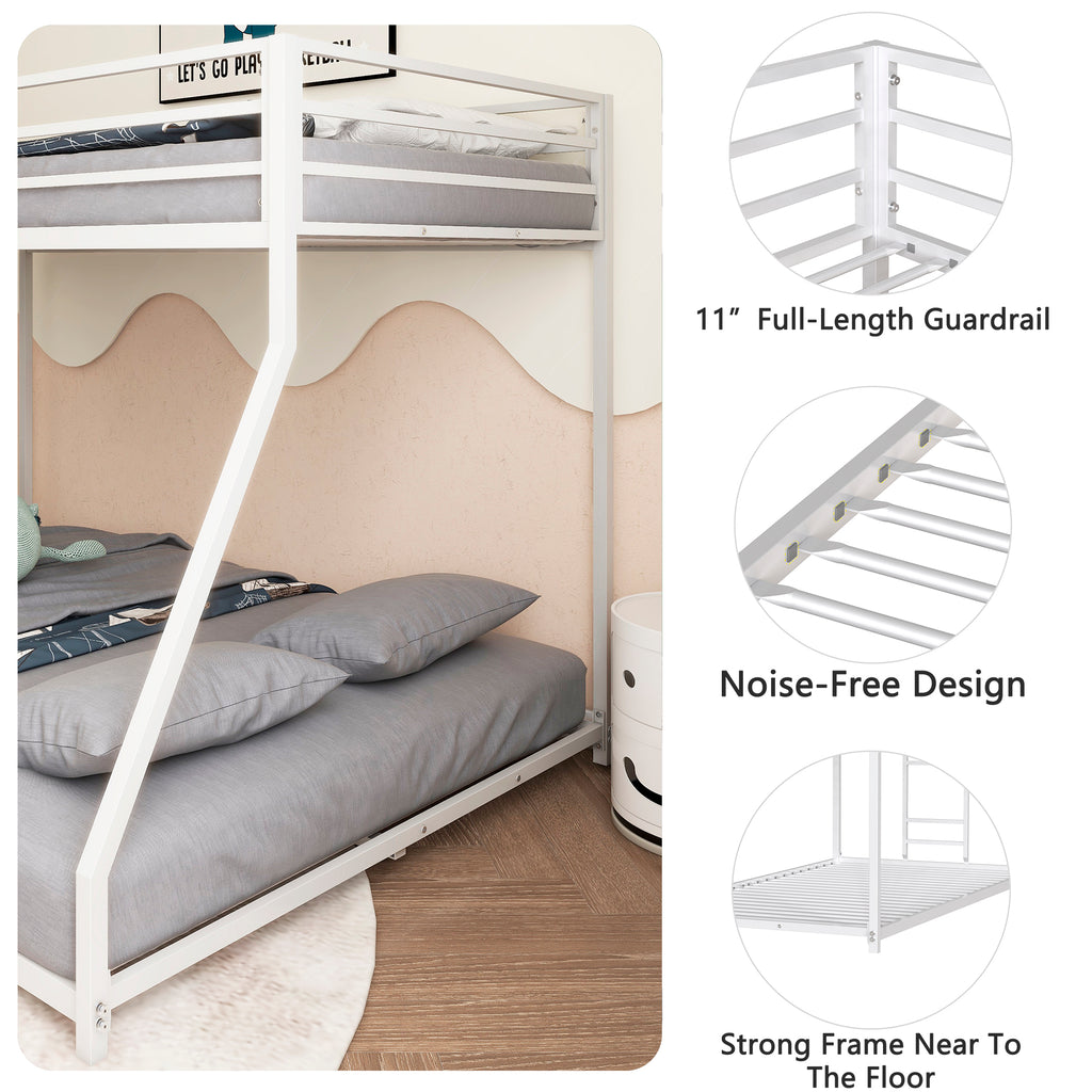 Adam Sturdy Twin Over Full Bunk Bed - Metal