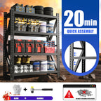 Heavy Duty Metal Adjustable Garage Shelves, 4000LBS Storage Rack