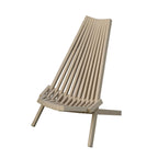 Folding Acacia Wood Outdoor Lounge Chair