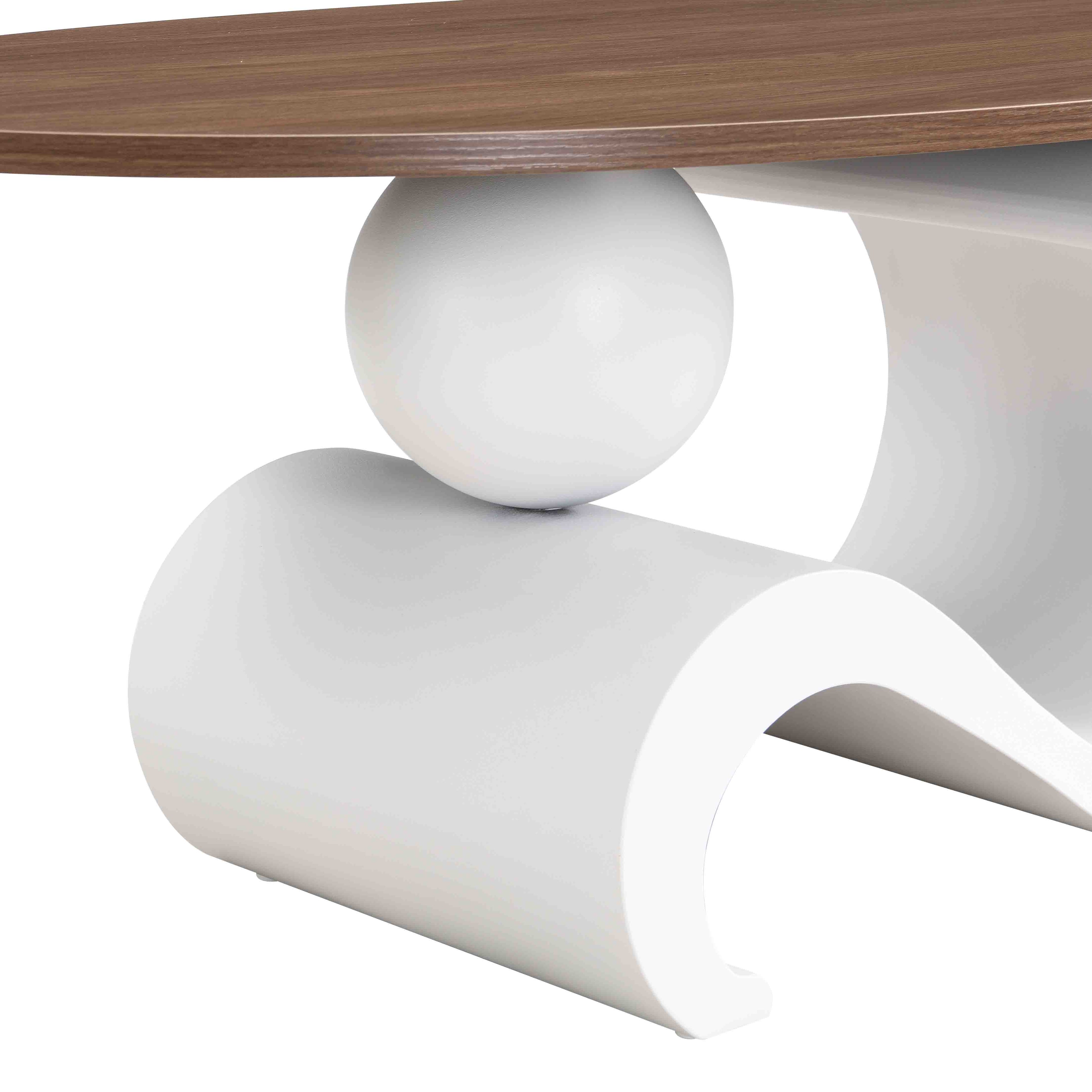 White Nesting Coffee Table Set of 2