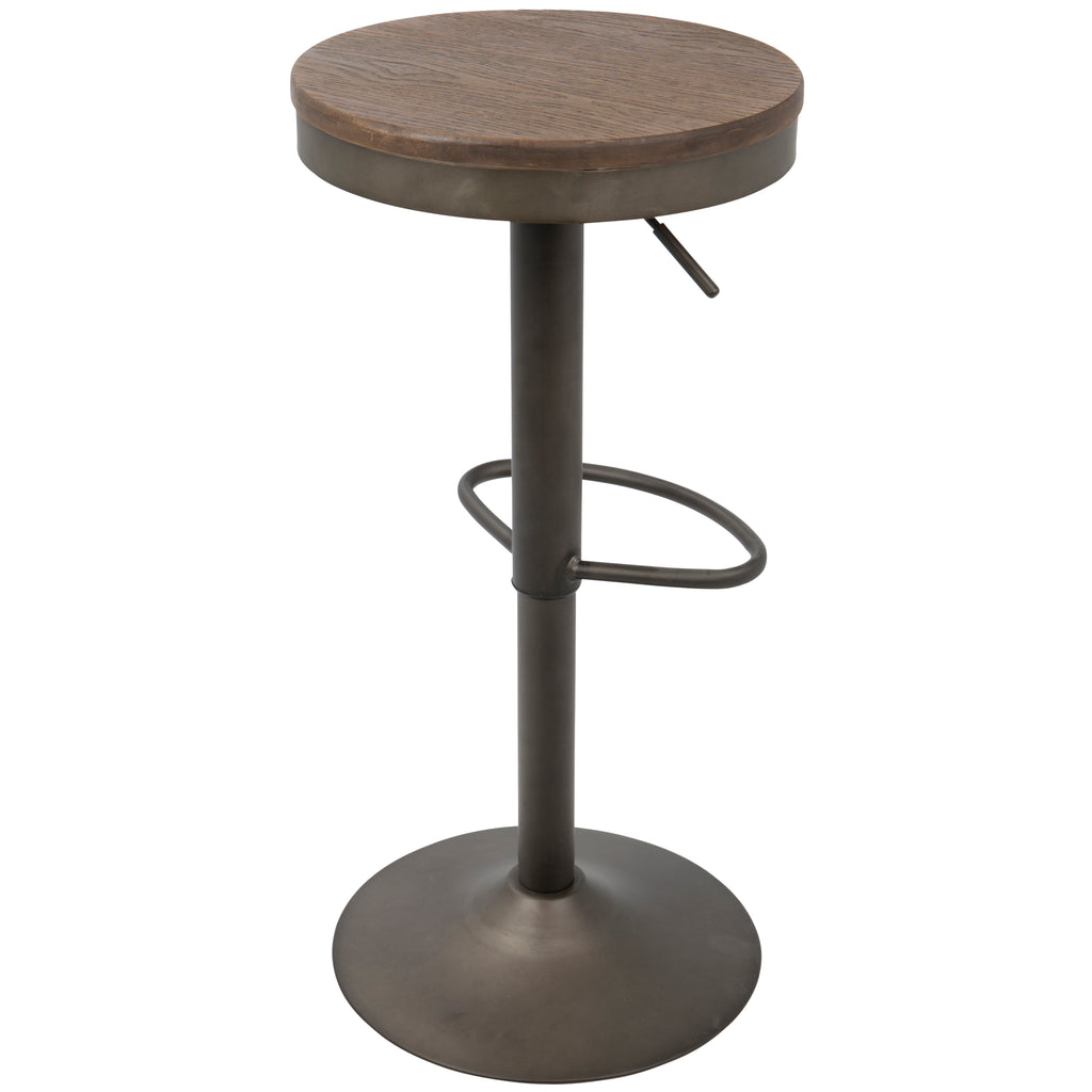 Adjustable Barstool in Antique and