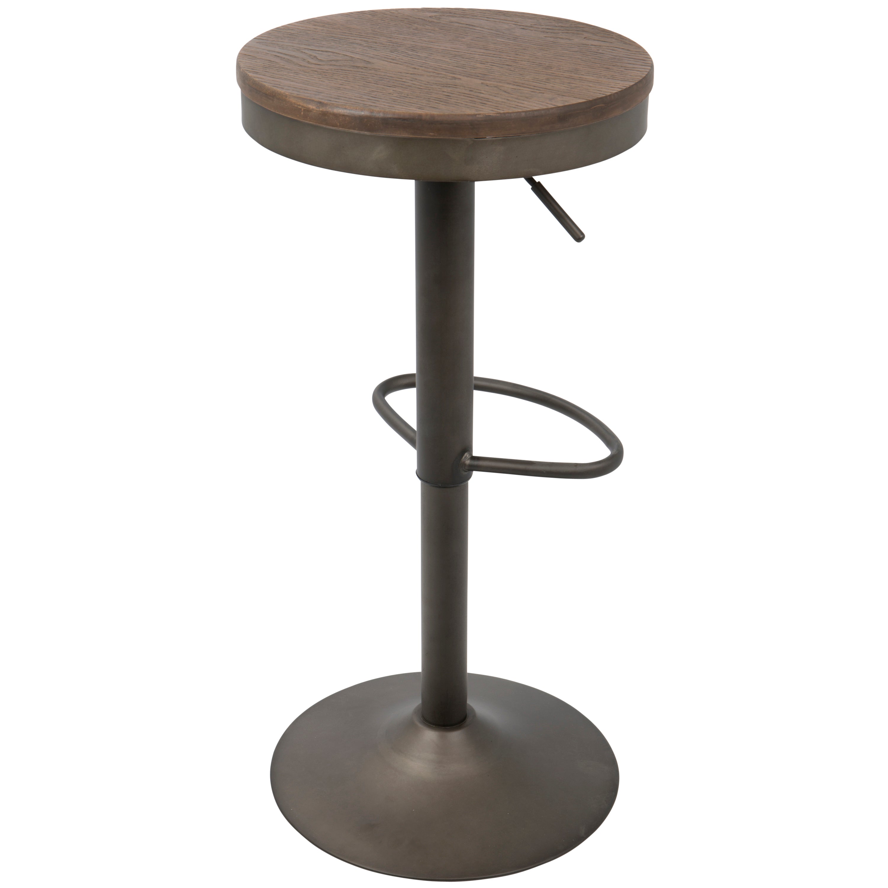 Adjustable Barstool in Antique and