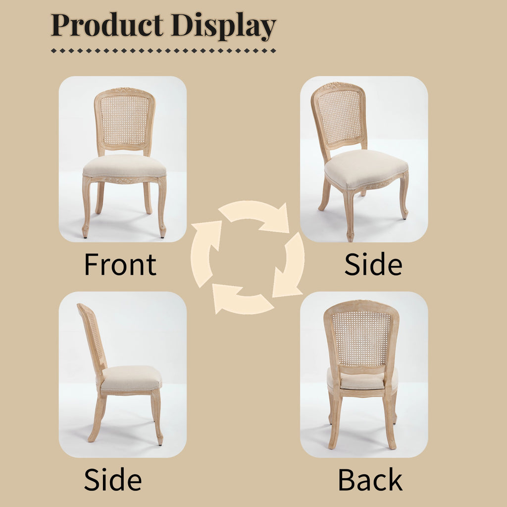 French Country Dining Chairs Set of 2