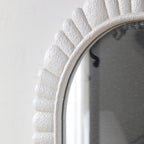24"x36" Oval Scalloped Wall Mirror