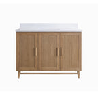 48'' Freestanding Single Sink Light Coffee Bathroom Vanity