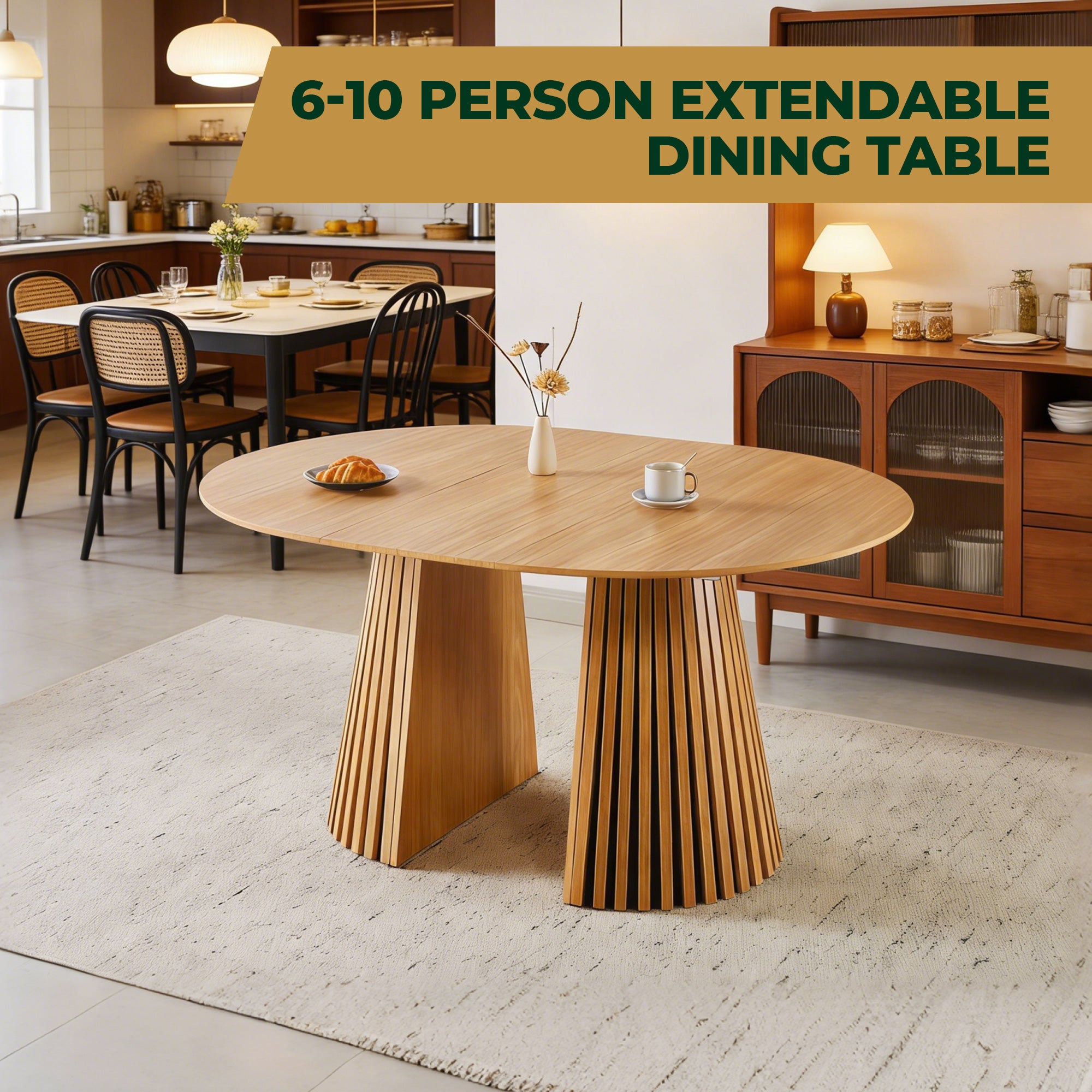 Mid-Century Modern Extendable Table