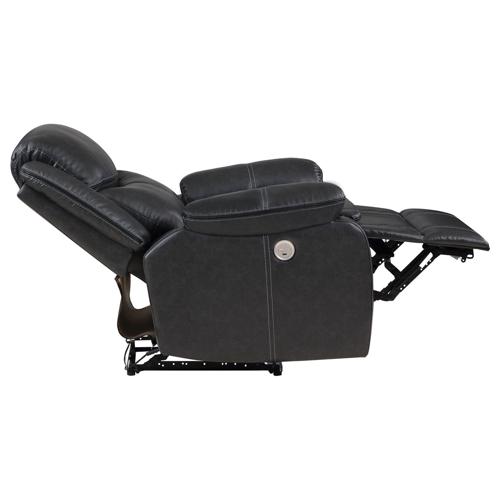 Salerno Dark Power Recliner