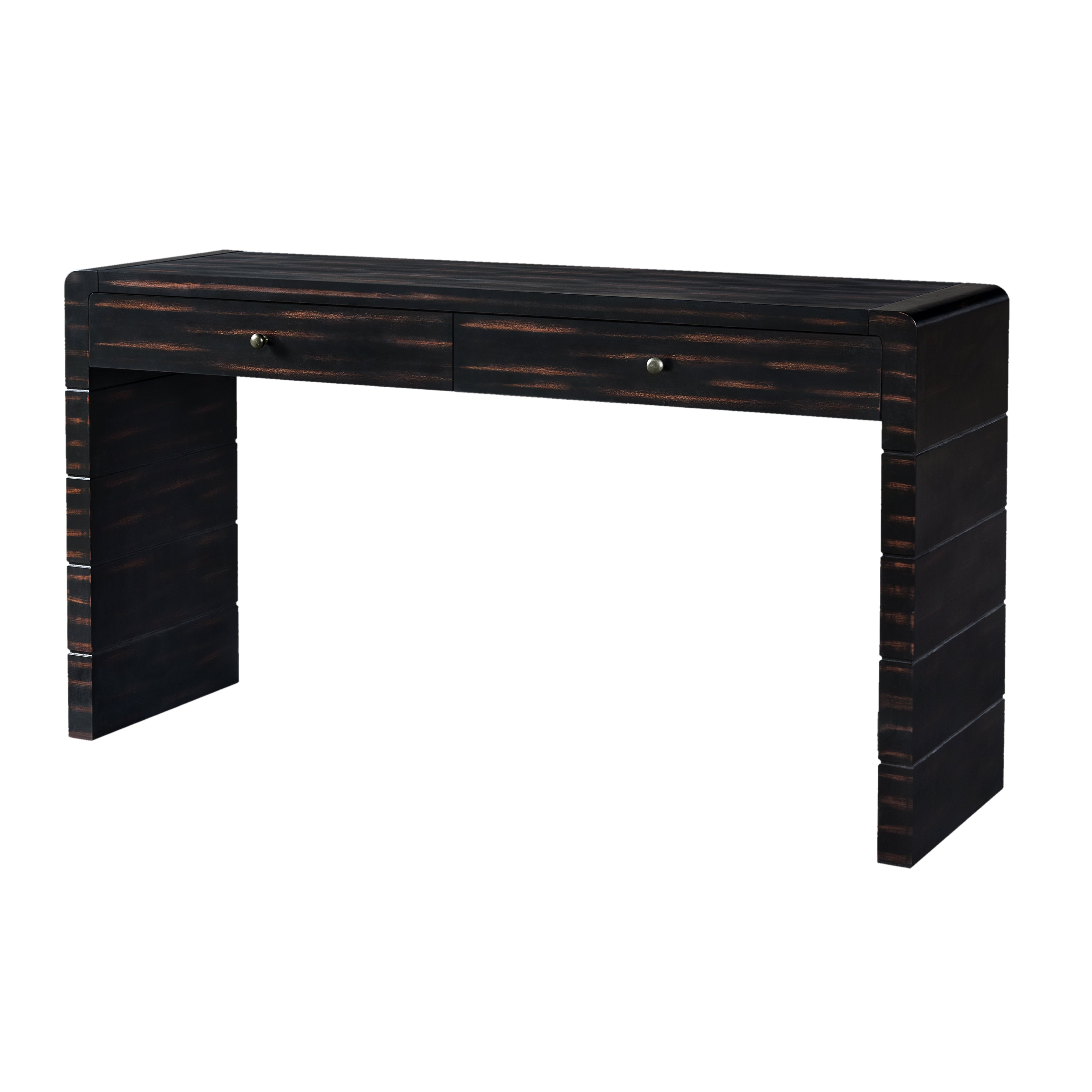 Curved Console Table with Storage