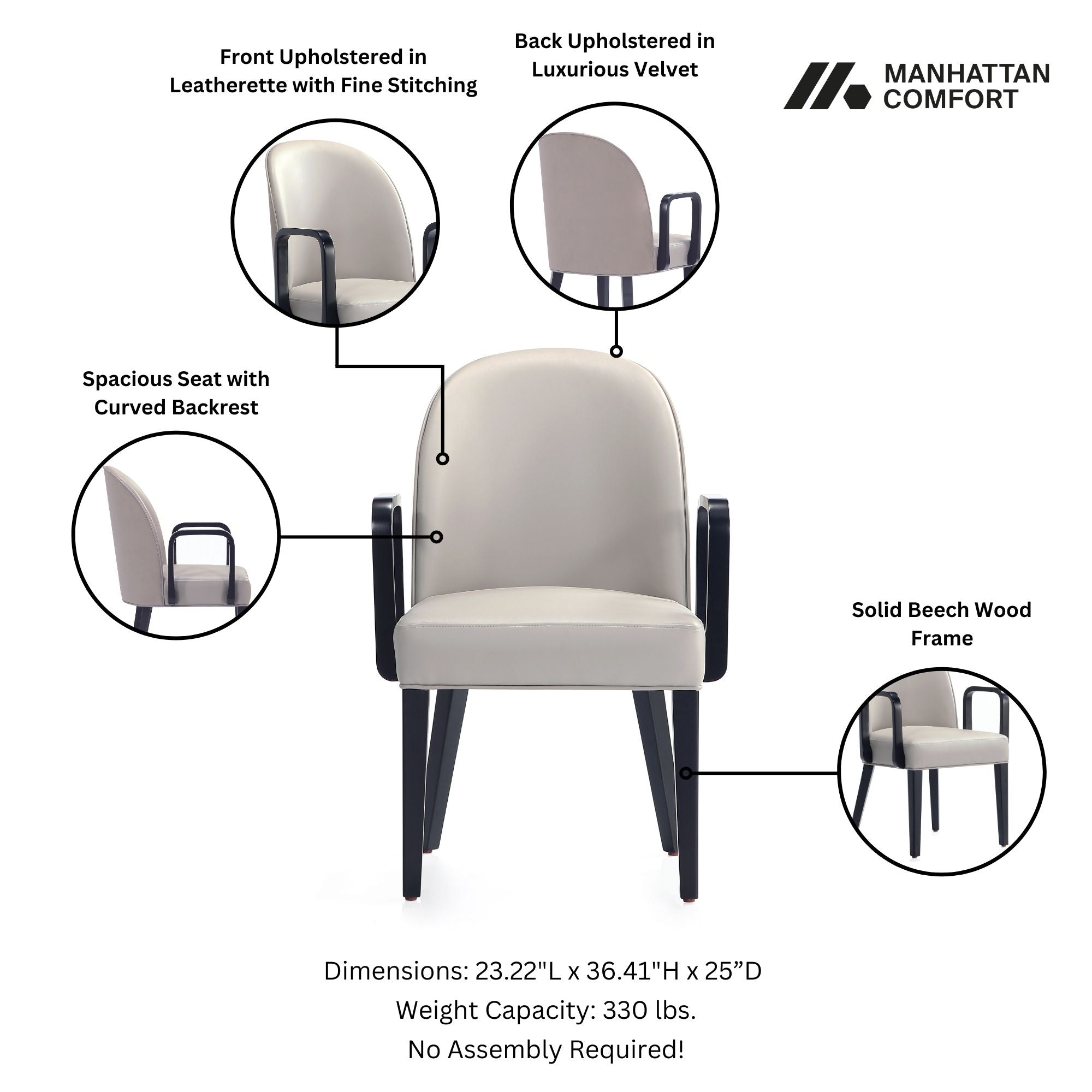 Hillman Wood Upholstered Armchair