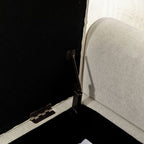 65.75" Wide Modern Upholstered Storage Bench With Double Lids