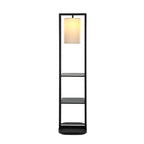 Two Tiered Vertical Shelving Stand with Light
