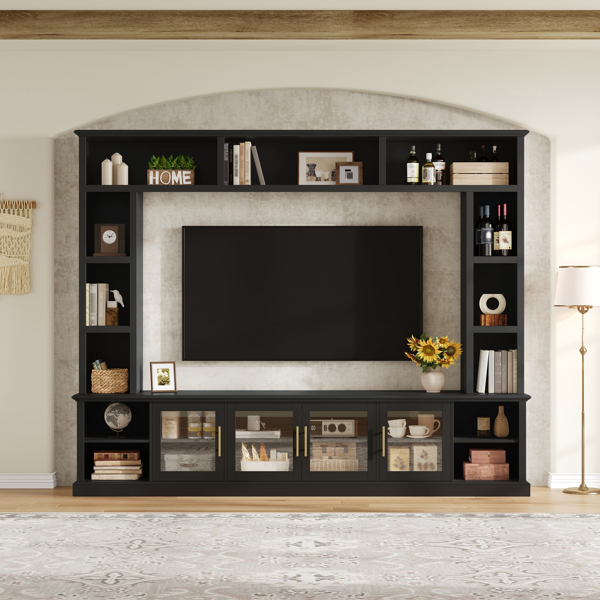 Entertainment Center Wall Unit for TVs Up to 80"